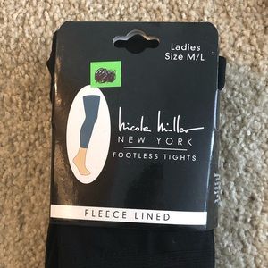 Brand new fleece lined footless tights